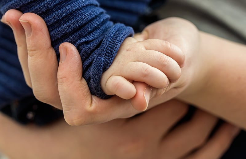 Hands holding heart